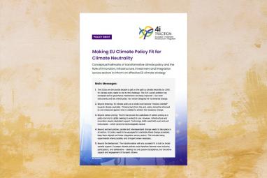 Making EU Climate Policy fit for climate neutrality - policy brief